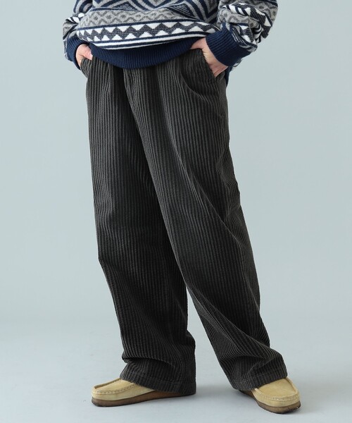 BEAMS（ビームス）の「BEAMS / ワイド 7W コーデュロイパンツ（その他パンツ・メンズ・ベージュ/ブラック系その他4・M/S/L/XL）」の2枚目の写真