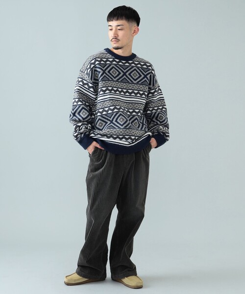 BEAMS（ビームス）の「BEAMS / ワイド 7W コーデュロイパンツ（その他パンツ・メンズ・ベージュ/ブラック系その他4・M/S/L/XL）」の4枚目の写真