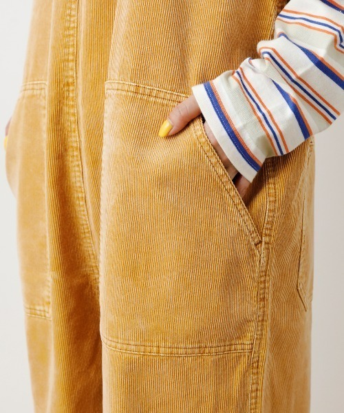 RODEO CROWNS WIDE BOWL(ロデオクラウンズワイドボウル)の「ウォッシュコーデュロイサロペット(サロペット/オーバーオール・レディース・ブラウン/マスタード/スモークピンク・FREE)」の12枚目の写真