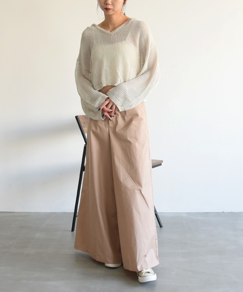 sango(sango)の「メッシュショート丈トップス(Tシャツ/カットソー・レディース・アイボリー/ベージュ系その他/パープル系その他・FREE)」の11枚目の写真