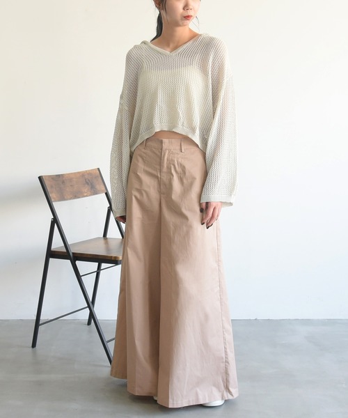 sango(sango)の「メッシュショート丈トップス(Tシャツ/カットソー・レディース・アイボリー/ベージュ系その他/パープル系その他・FREE)」の12枚目の写真
