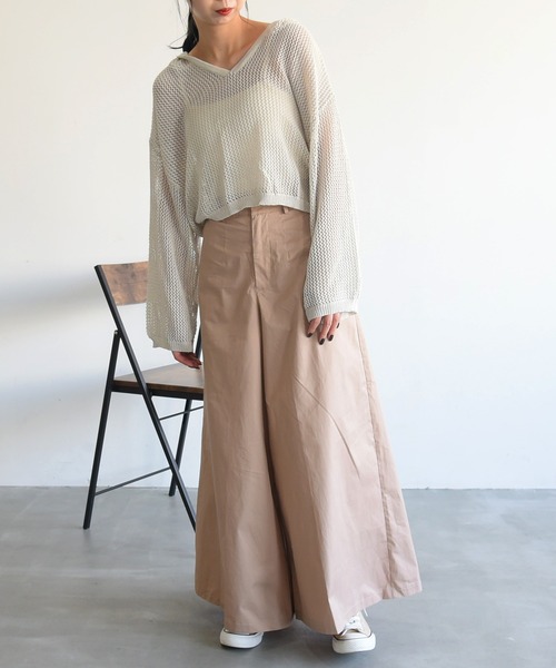 sango(sango)の「メッシュショート丈トップス(Tシャツ/カットソー・レディース・アイボリー/ベージュ系その他/パープル系その他・FREE)」の21枚目の写真