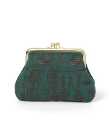 リネン刺繍がま口財布