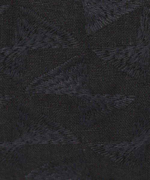 studio CLIP（スタディオクリップ）の「リネン刺繍がま口財布（財布・レディース・ブラック/グリーン/アイボリー・FREE）」の7枚目の写真