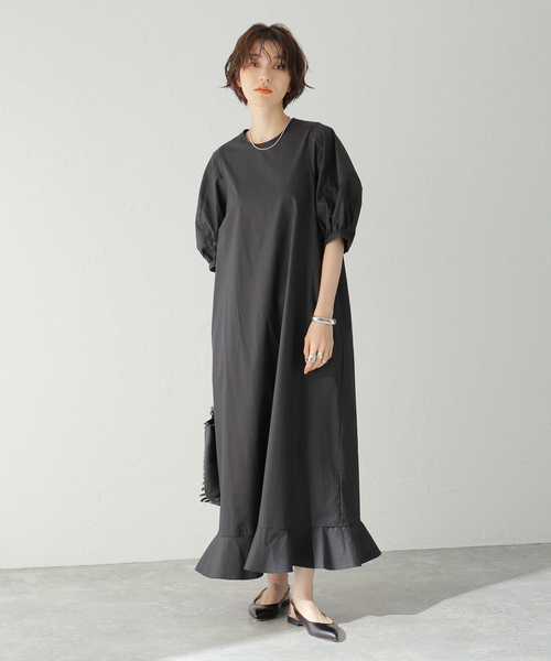 モモタロウ journal standard ワンピース セール】パフロングワンピ(ワンピース)|JOURNAL STANDARD