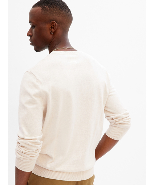 GAP（ギャップ）の「コアコットン ライトウェイトセーター（ニット/セーター・メンズ・ライトグレー/ブラック/ブルー/アイボリー・S/M/L/XL/XS）」の5枚目の写真