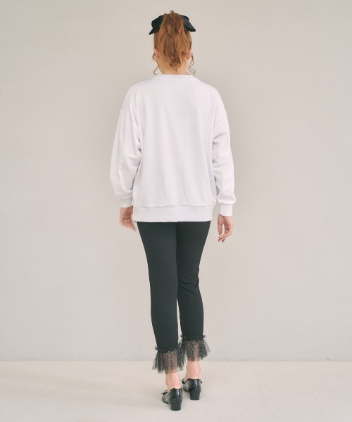 MIRO AMURETTE（ミロアミュレット）の「dream tulle leggings/チュールレギンス（その他パンツ・レディース・ブラック/グレー・FREE）」の3枚目の写真