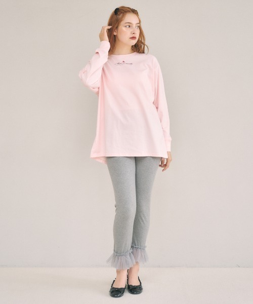 MIRO AMURETTE（ミロアミュレット）の「dream tulle leggings/チュールレギンス（その他パンツ・レディース・ブラック/グレー・FREE）」の9枚目の写真