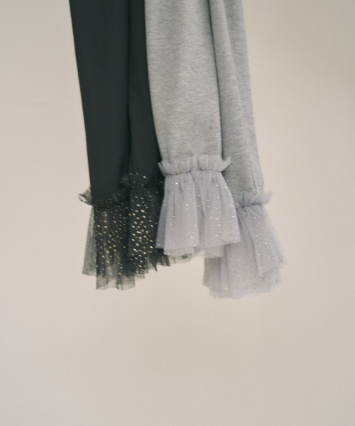 MIRO AMURETTE（ミロアミュレット）の「dream tulle leggings/チュールレギンス（その他パンツ・レディース・ブラック/グレー・FREE）」の4枚目の写真