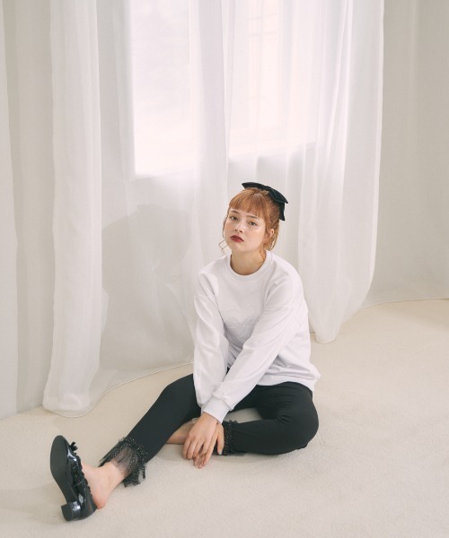 MIRO AMURETTE（ミロアミュレット）の「dream tulle leggings/チュールレギンス（その他パンツ・レディース・ブラック/グレー・FREE）」の6枚目の写真