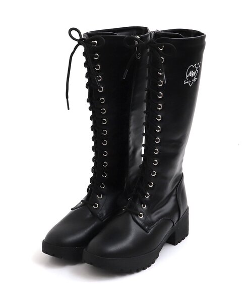 セール】レースアップロングブーツ（ブーツ）｜algy（アルジー
