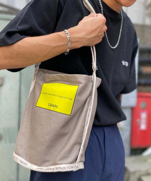 CIAOPANIC(チャオパニック)の「【GRAIN/グレイン】Grocery Carrier Shoulder(グロサリー キャリア ショルダー)(ショルダーバッグ・レディース・ブラック/ベージュ/パープル/ホワイト・FREE)」の3枚目の写真