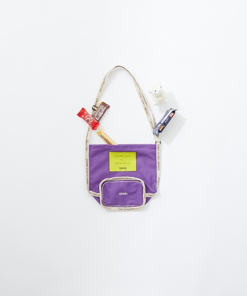 CIAOPANIC(チャオパニック)の「【GRAIN/グレイン】Grocery Carrier Shoulder(グロサリー キャリア ショルダー)(ショルダーバッグ・レディース・ブラック/ベージュ/パープル/ホワイト・FREE)」の21枚目の写真