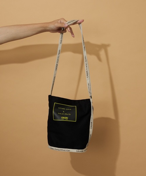 CIAOPANIC(チャオパニック)の「【GRAIN/グレイン】Grocery Carrier Shoulder(グロサリー キャリア ショルダー)(ショルダーバッグ・レディース・ブラック/ベージュ/パープル/ホワイト・FREE)」の16枚目の写真