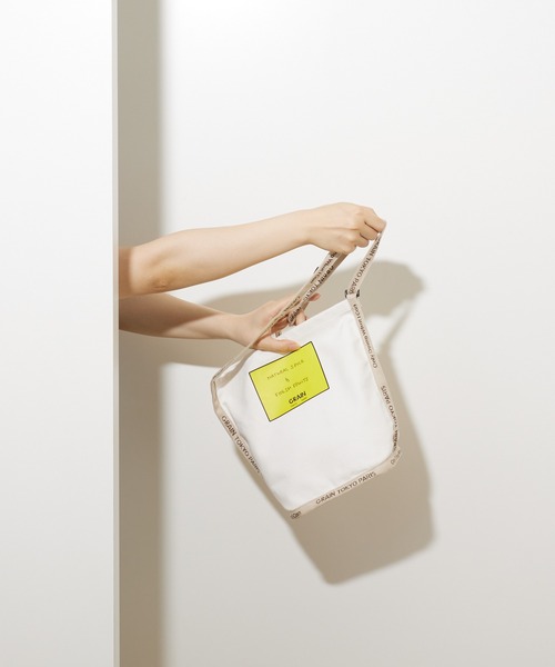 CIAOPANIC(チャオパニック)の「【GRAIN/グレイン】Grocery Carrier Shoulder(グロサリー キャリア ショルダー)(ショルダーバッグ・レディース・ブラック/ベージュ/パープル/ホワイト・FREE)」の12枚目の写真