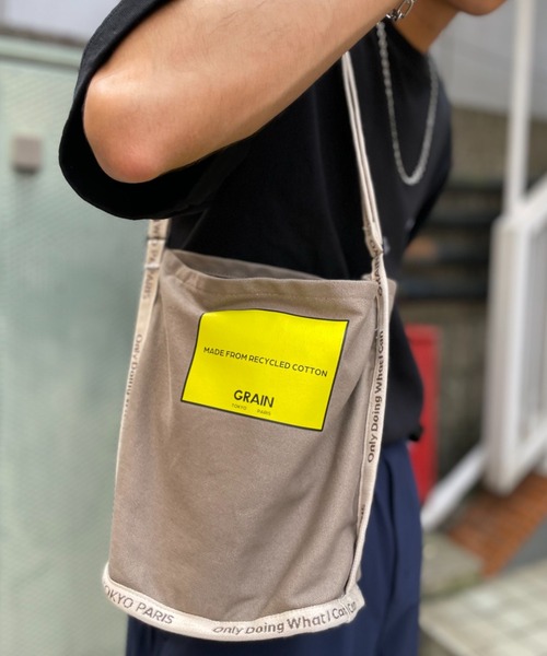 CIAOPANIC(チャオパニック)の「【GRAIN/グレイン】Grocery Carrier Shoulder(グロサリー キャリア ショルダー)(ショルダーバッグ・レディース・ブラック/ベージュ/パープル/ホワイト・FREE)」の6枚目の写真