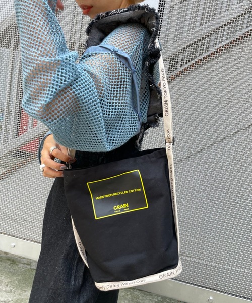 CIAOPANIC(チャオパニック)の「【GRAIN/グレイン】Grocery Carrier Shoulder(グロサリー キャリア ショルダー)(ショルダーバッグ・レディース・ブラック/ベージュ/パープル/ホワイト・FREE)」の14枚目の写真