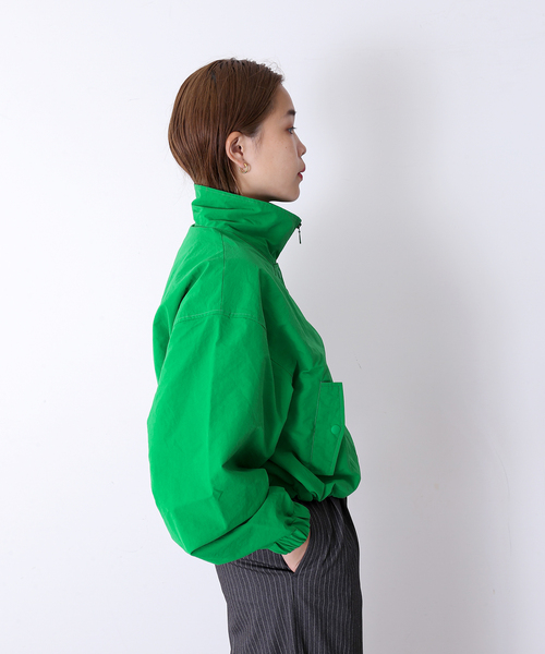 Oriens JOURNAL STANDARD（オリエンス ジャーナルスタンダード）の「Nylon Short BZ / ナイロンショートブルゾン（ブルゾン・レディース・グリーン/アイボリー/ネイビー・FREE）」の12枚目の写真