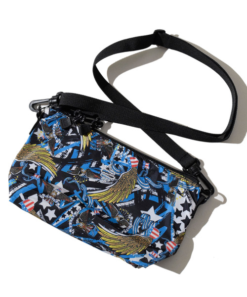 ALDIES（アールディーズ）の「Eagle’s Pattern Mini Shoulder / イーグルスパターンミニショルダー（ショルダーバッグ・メンズ・レッド/ブラック・FREE）」の2枚目の写真