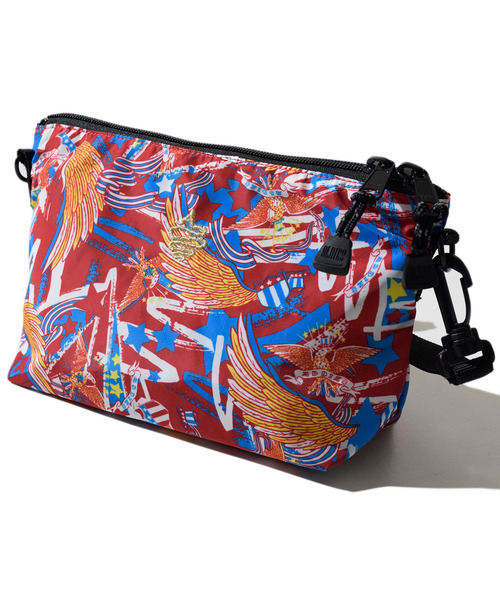 ALDIES（アールディーズ）の「Eagle’s Pattern Mini Shoulder / イーグルスパターンミニショルダー（ショルダーバッグ・メンズ・レッド/ブラック・FREE）」の9枚目の写真