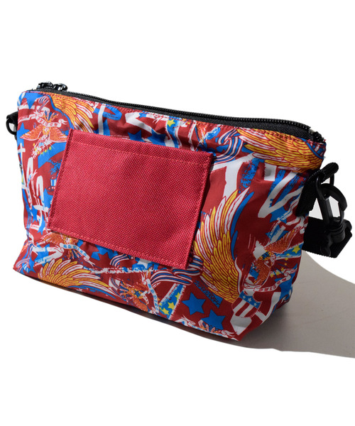 ALDIES（アールディーズ）の「Eagle’s Pattern Mini Shoulder / イーグルスパターンミニショルダー（ショルダーバッグ・メンズ・レッド/ブラック・FREE）」の10枚目の写真