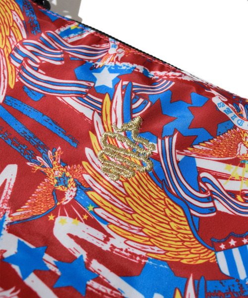 ALDIES（アールディーズ）の「Eagle’s Pattern Mini Shoulder / イーグルスパターンミニショルダー（ショルダーバッグ・メンズ・レッド/ブラック・FREE）」の13枚目の写真