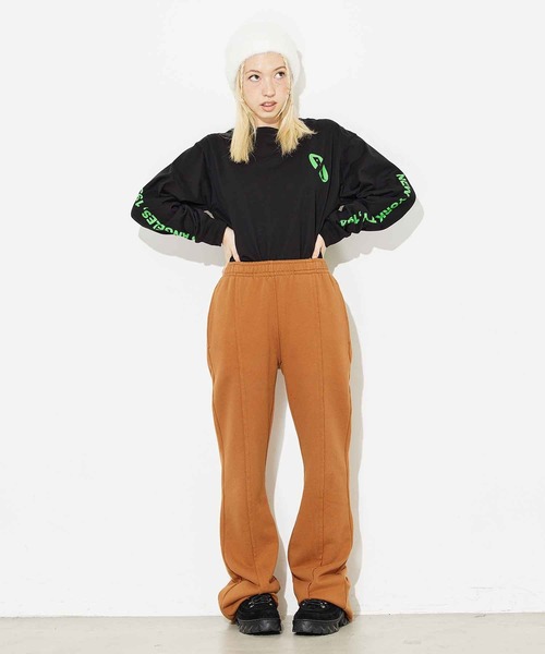 X-girl（エックスガール）の「SHAGGY KNIT CAP（ニットキャップ/ビーニー・レディース・ホワイト/ブラック/ライトパープル・ONE SIZE）」の11枚目の写真