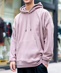 マイクロフリース リラックスオーバーシルエット プルオーバーパーカー