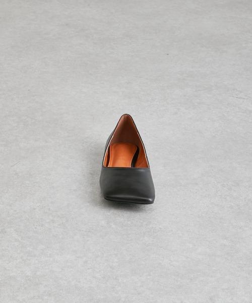 COLLAGE GALLARDAGALANTE（コラージュガリャルダガランテ）の「【OT】スクエアトゥーシューズ/PAPILLONNER/パピヨネ（バレエシューズ・レディース・アイボリー/ブラック・38/36/37）」の4枚目の写真