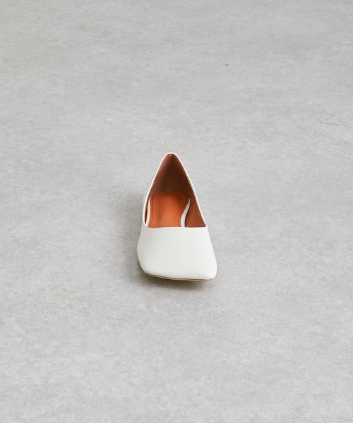 COLLAGE GALLARDAGALANTE（コラージュガリャルダガランテ）の「【OT】スクエアトゥーシューズ/PAPILLONNER/パピヨネ（バレエシューズ・レディース・アイボリー/ブラック・38/36/37）」の10枚目の写真