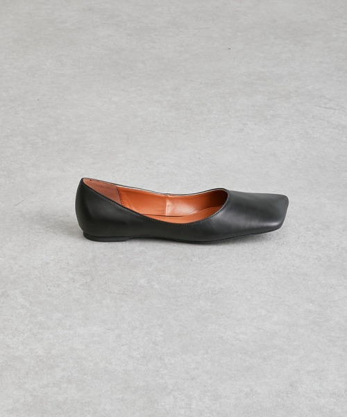 COLLAGE GALLARDAGALANTE（コラージュガリャルダガランテ）の「【OT】スクエアトゥーシューズ/PAPILLONNER/パピヨネ（バレエシューズ・レディース・アイボリー/ブラック・38/36/37）」の21枚目の写真