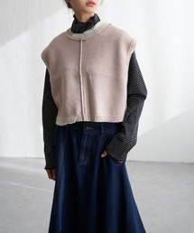 LBC | アシメハンドステッチニットベスト(ベスト)
