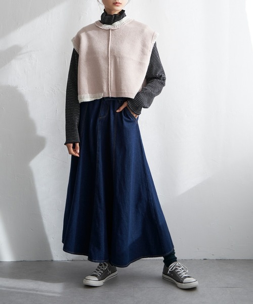 LBC（エルビーシー）の「アシメハンドステッチニットベスト（ベスト・レディース・グレー/ピンク・M）」の19枚目の写真