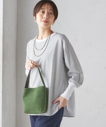 SHIPS | ロング リブ スリーブ カットソー  ボーダー/ソリッド(Tシャツ/カットソー)