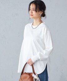 SHIPS | ロング リブ スリーブ カットソー  ボーダー/ソリッド ◇(Tシャツ/カットソー)