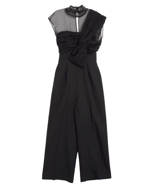 LAGUNAMOON(ラグナムーン)の「LADYエンブロイダリーツイストパンツドレス(パンツドレス・レディース・ブラック/ベージュ・SMALL/MEDIUM)」の17枚目の写真