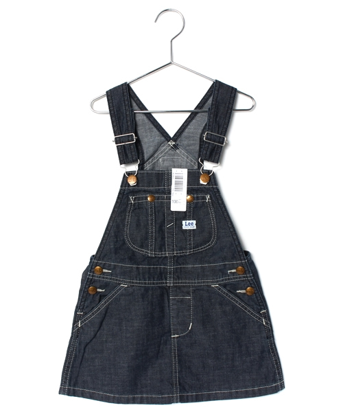 Lee(リー)の「【Lee×CIAOPAINIC TYPY】KIDS リー別注オーバーオールスカート(デニムスカート・キッズ・インディゴブルー/ホワイト・100/110/120/130)」の2枚目の写真