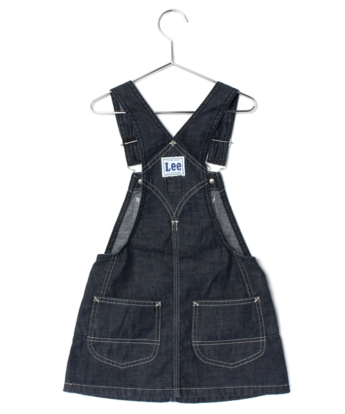 Lee(リー)の「【Lee×CIAOPAINIC TYPY】KIDS リー別注オーバーオールスカート(デニムスカート・キッズ・インディゴブルー/ホワイト・100/110/120/130)」の3枚目の写真