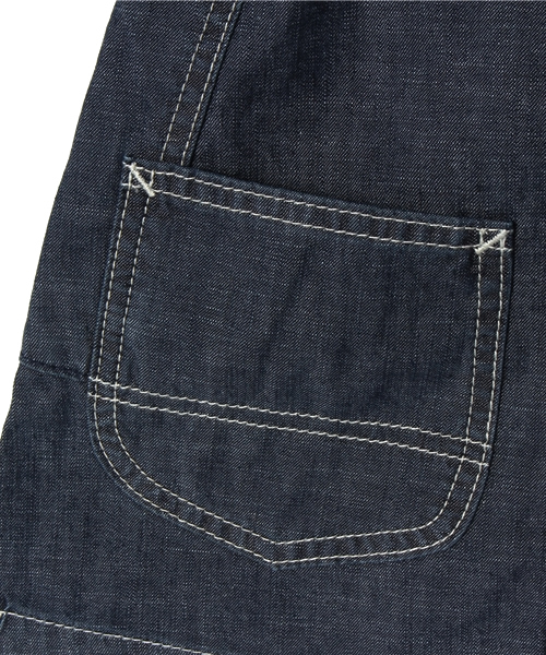 Lee(リー)の「【Lee×CIAOPAINIC TYPY】KIDS リー別注オーバーオールスカート(デニムスカート・キッズ・インディゴブルー/ホワイト・100/110/120/130)」の13枚目の写真