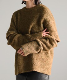 select MOCA | 2022 AW オープンスリーブブークレーニット(ニット/セーター)