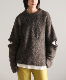 select MOCA | 2022 AW オープンスリーブブークレーニット(ニット/セーター)