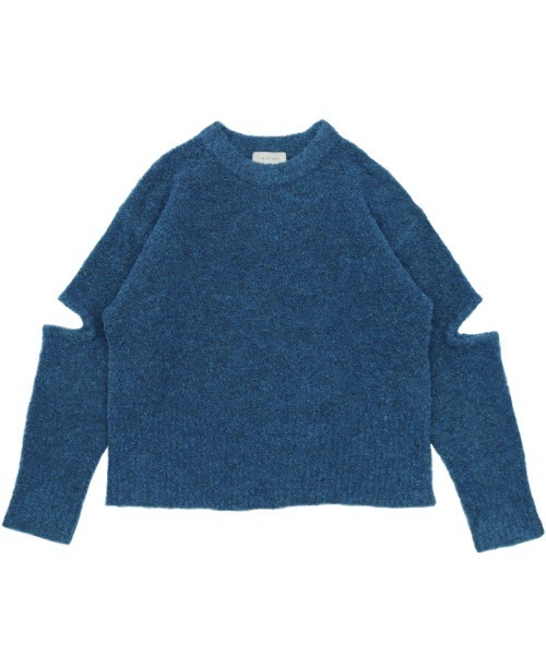 select MOCA（セレクトモカ）の「オープンスリーブブークレーニット（ニット/セーター・レディース・オリーブ/ブルー/チャコール・FREE）」の22枚目の写真