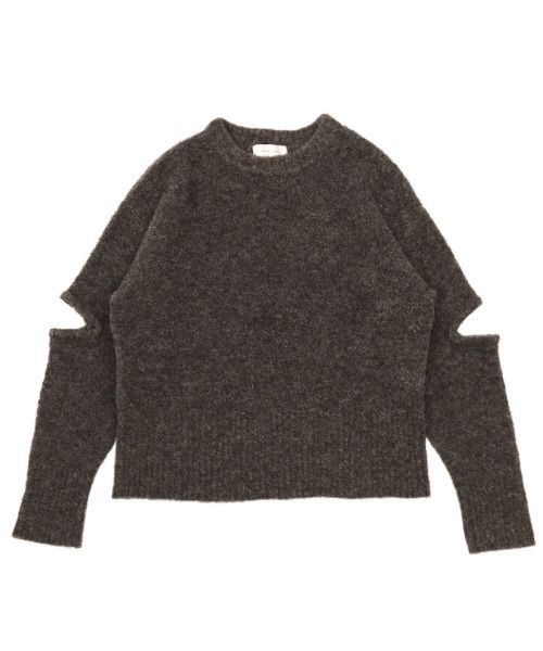 select MOCA（セレクトモカ）の「オープンスリーブブークレーニット（ニット/セーター・レディース・オリーブ/ブルー/チャコール・FREE）」の21枚目の写真