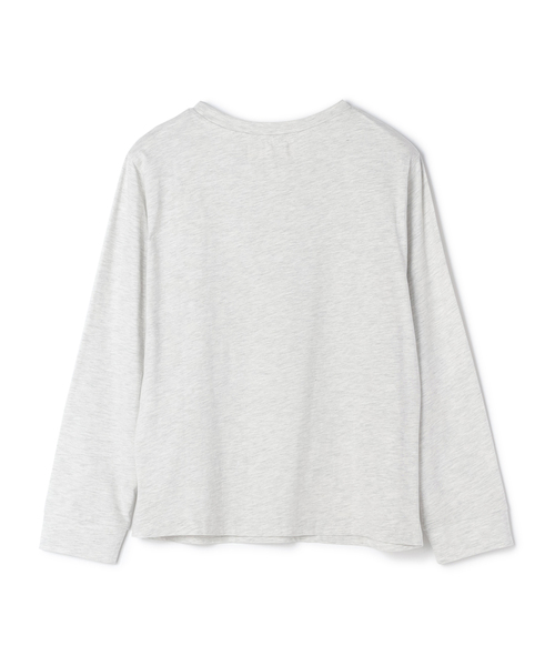 PEANUTS(ピーナッツ)の「【ピーナッツ/PEANUTS】スヌーピー&フレンドロンT(Tシャツ/カットソー・レディース・ブルー/スモークピンク/グレー/モスグリーン/チャコール/アイボリー/インディゴブルー/ブラック/ピンク/オフホワイト/ネイビー/チャコールグレー/グリーン/マスタード/パープル/杢グレー・L/LL/3L/M)」の17枚目の写真