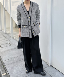 Deuxieme Classe TWEED カーディガンジャケット金ボタン