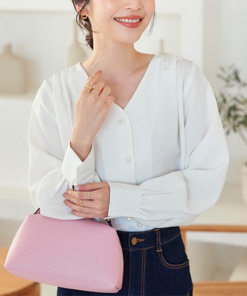 KOBE LETTUCE（コウベレタス）の「選べるデザインブラウス（シャツ/ブラウス・レディース・ブラック/オフホワイト/ホワイト系1/ネイビー系1/ネイビー/ブルー系2/ホワイト系/ブラック系/ブラック系1/ブルー系1/ブルー系/ネイビー系/ピンク系1/ピンク/ピンク系2/ブルー系3/ホワイト系2/ピンク系3/ネイビー系2/ブラック系2/ブラック系その他5/ブラック系その他3/ブラック系その他4/ブラック系その他6/ブラック系3/ブルー系4/ホワイト系3/ネイビー系4/ネイビー系3/ブルー系5/ブラック系4/ホワイト系4/ブラック系5/ブラック系6/ブラック系7/ブラック系8/グレー系1/グレー系/グレー/グレー系2/その他2/モカ/ブルー系6/その他/ブルー/ネイビー系5/その他1/ストライプ/ダークネイビー・1/3/2/4/5/6/#3/#4/#6/Ⅱ/Ⅲ/Ⅳ/Ⅵ/#2）」の5枚目の写真