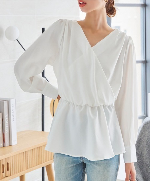 KOBE LETTUCE（コウベレタス）の「選べるデザインブラウス（シャツ/ブラウス・レディース・ブラック/オフホワイト/ホワイト系1/ネイビー系1/ネイビー/ブルー系2/ホワイト系/ブラック系/ブラック系1/ブルー系1/ブルー系/ネイビー系/ピンク系1/ピンク/ピンク系2/ブルー系3/ホワイト系2/ピンク系3/ネイビー系2/ブラック系2/ブラック系その他5/ブラック系その他3/ブラック系その他4/ブラック系その他6/ブラック系3/ブルー系4/ホワイト系3/ネイビー系4/ネイビー系3/ブルー系5/ブラック系4/ホワイト系4/ブラック系5/ブラック系6/ブラック系7/ブラック系8/グレー系1/グレー系/グレー/グレー系2/その他2/モカ/ブルー系6/その他/ブルー/ネイビー系5/その他1/ストライプ/ダークネイビー・1/3/2/4/5/6/#3/#4/#6/Ⅱ/Ⅲ/Ⅳ/Ⅵ/#2）」の6枚目の写真