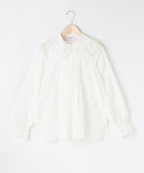 mezzo piano Junior(メゾピアノジュニア)の「フェアリーブラウス(シャツ/ブラウス・キッズ・ホワイト・L/M)」の1枚目の写真