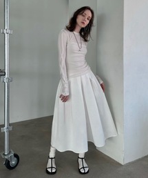 Didot.showroom（ディドット ショールーム）の「メニータックボリュームミドルスカート（スカート）」