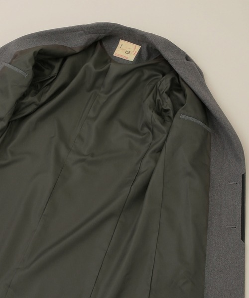 NANO universe（ナノユニバース）の「LB.04/フレキシブルメルトンチェスターコート（チェスターコート・メンズ・ブラック/ライトグレー/モカ・S/M/L/XL）」の15枚目の写真